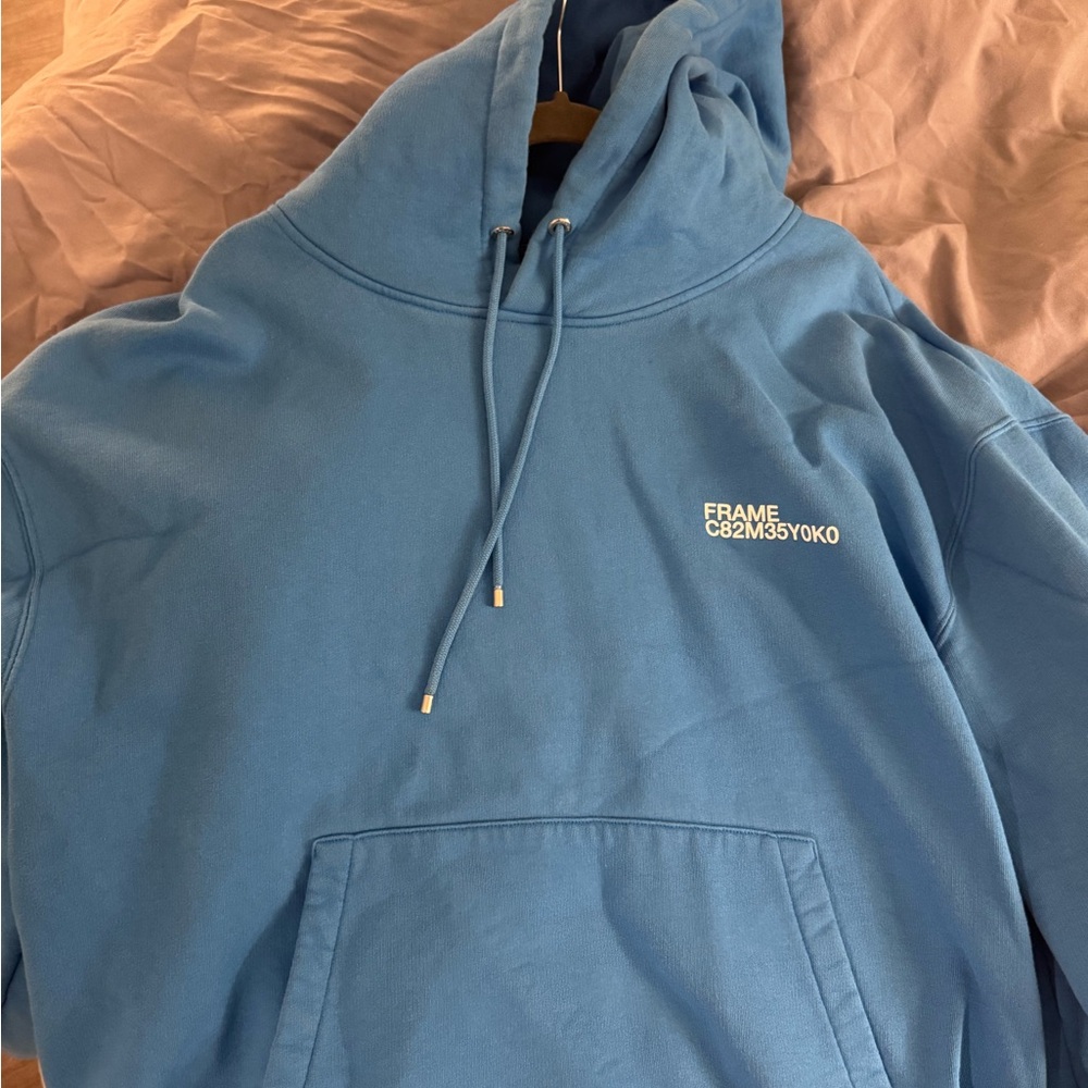 Frame Denim Sky Blue Hoodie for Men